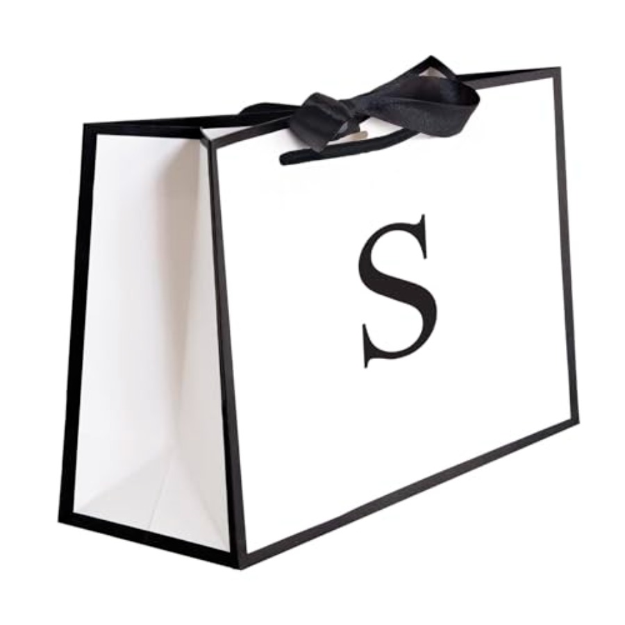Women Bags For Eid - Initial Gift Bag with Bow Ribbon