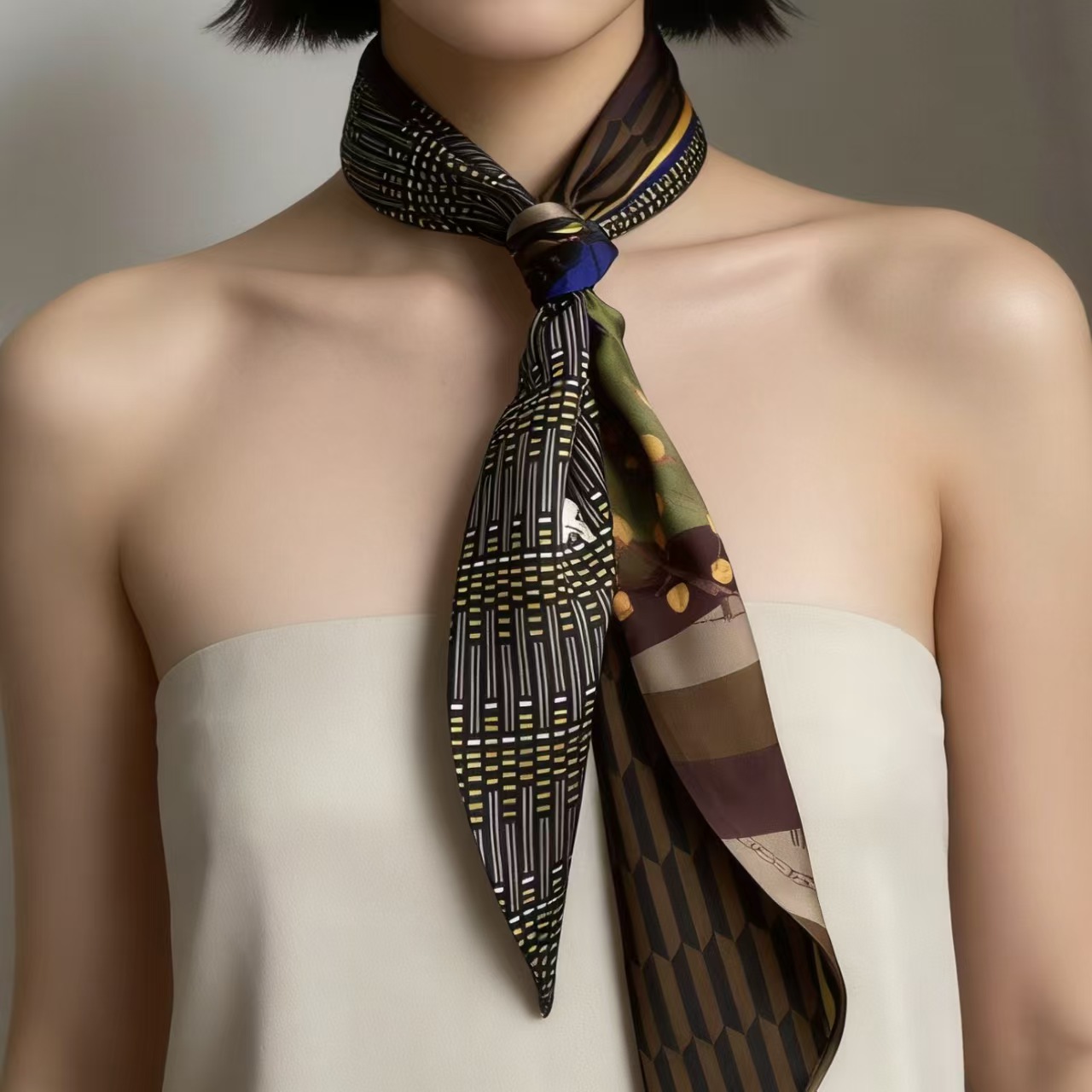 Luxury Print Long Hair Ribbon  - đánh giá và giá Women Bags H&M