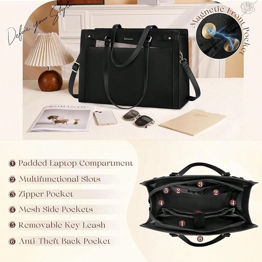 Laptop Bag For Women 15.6 Inch - đánh giá và giá Women Bags For Office