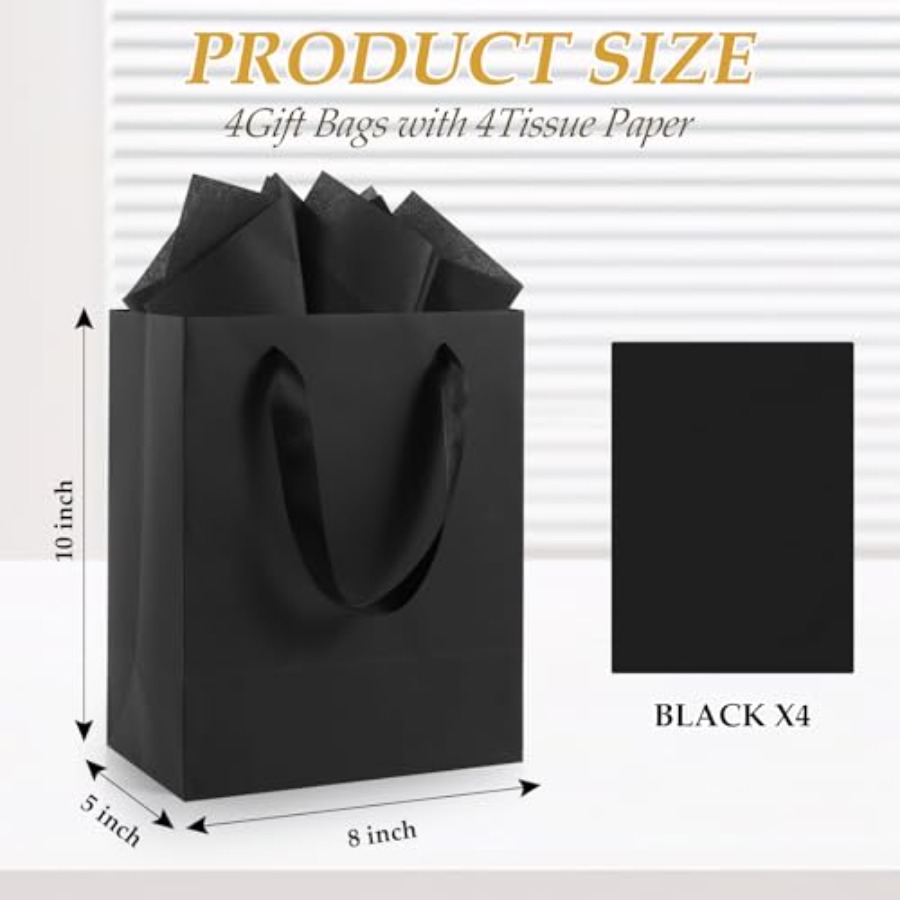 Black Small Gift Bags with Han - đánh giá và giá Women Bags For Eid