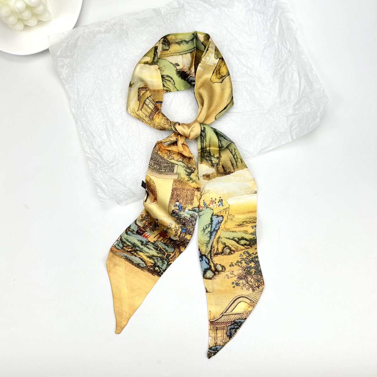 New Ribbon Silk Long Scarf Wom - đánh giá và giá Women Bags H&M