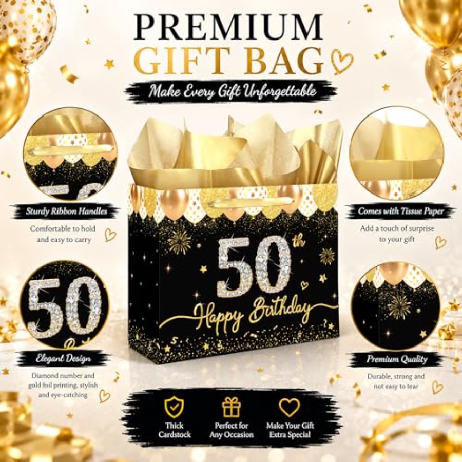 50th Birthday Gift Bag for Wom - đánh giá và giá Women Bags For Eid
