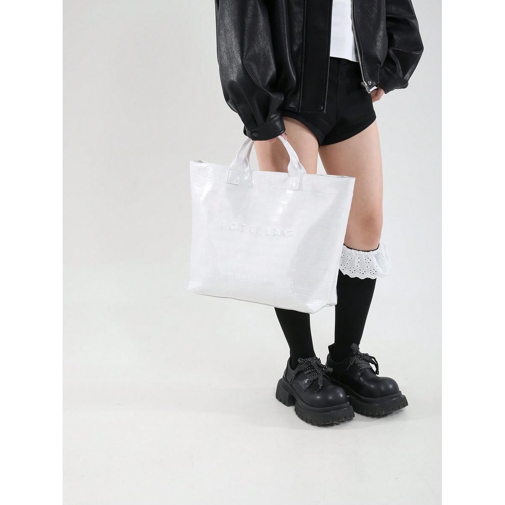 Capacity White Fashion Crocodi - đánh giá và giá Women Bags For Office