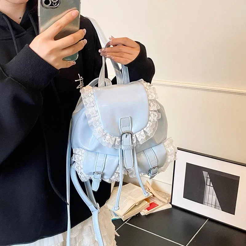 Solid PU Lace Girl Design Back - đánh giá và giá Women Bags Designer Sale